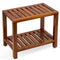 The THEIA, Teak Shower Bench, Shower Stool, 21 Inch